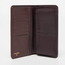 مملوكة مسبقًا Chanel Black Quilted Caviar Leather L Yen Continental Wallet