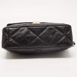 Pre Owned Chanel Black Leather Chanel 19 Flap Shoulder Bag