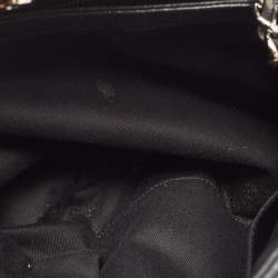 Pre Owned Chanel Black Quilted Caviar Leather Medium Just Mademoiselle Bowler Bag