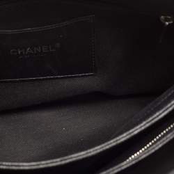 Pre Owned Chanel Black Quilted Caviar Leather Medium Just Mademoiselle Bowler Bag