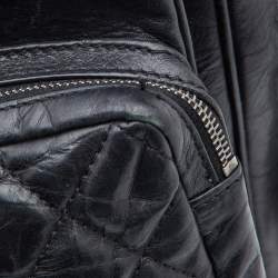 Pre Owned Chanel Black Quilted Leather Casual Rock Backpack