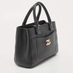 Pre Owned Chanel Black Caviar Leather Mini Neo Executive Tote