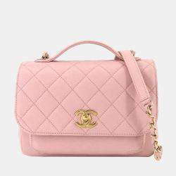 Chanel Business Affinity Flap Bag Quilted Caviar Mini at 1stDibs