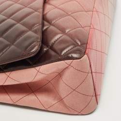 Chanel Ombre Pink Quilted Leather Maxi Classic Single Flap Bag