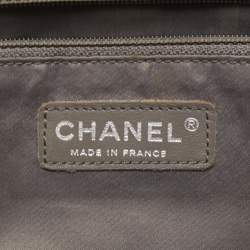 Pre Owned Chanel Dark Red Quilted Caviar Leather GST Tote