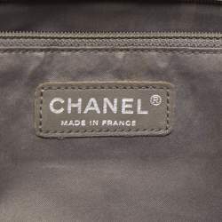 Pre Owned Chanel Dark Red Quilted Caviar Leather GST Tote