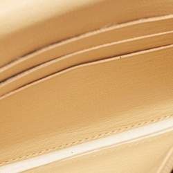 Chanel Beige Leather CC Flap Wallet