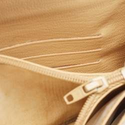 Chanel Beige Leather CC Flap Wallet