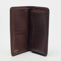 Chanel Black Quilted Caviar Leather L Yen Continental Wallet