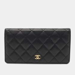 Chanel Bronze Quilted Leather CC Cambon Long Wallet Chanel