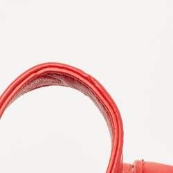 Pre Owned Chanel Red Leather CC Mania Double Zip Waist Belt Bag