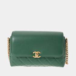 Dark green chanel discount bag