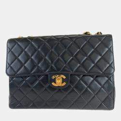 Auth CHANEL Black Quilted Leather Shoulder Flap Bag 44249  eBay  Flap bag  Chanel flap bag Bags