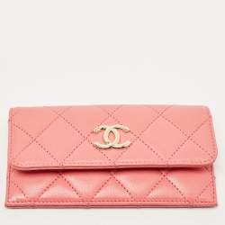 Pre Owned Chanel Multicolor Quilted Leather CC Double Zip Waist Bag