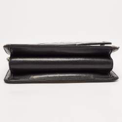 Pre Owned Chanel Black Quilted PVC And Leather Beauty Flap Lock Bag