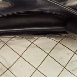Pre Owned Chanel Black Quilted PVC And Leather Beauty Flap Lock Bag