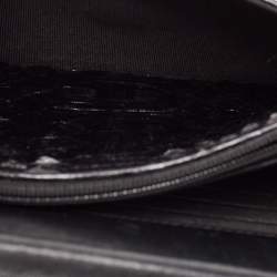 Chanel Black Python Classic Wallet on Chain