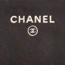 Chanel Black Python Classic Wallet on Chain