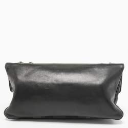 Pre Owned  Chanel Black Leather Mademoiselle Turn Lock Flap Bag