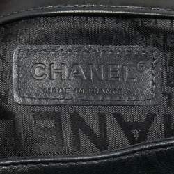 Pre Owned  Chanel Black Leather Mademoiselle Turn Lock Flap Bag