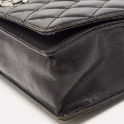 Pre Owned Chanel Black Leather Medium Ballerine Flap Bag