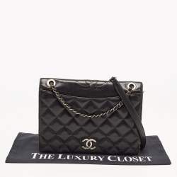 Pre Owned Chanel Black Leather Medium Ballerine Flap Bag