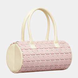 Chanel Pink Lucite Puzzle Barrel Handbag