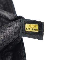 Pre Owned Chanel Black Medium Patent Chain-Through Flap Bag