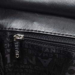 Pre Owned Chanel Black Medium Patent Chain-Through Flap Bag