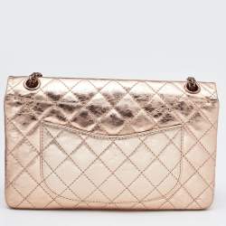 Chanel Rose Gold Quilted Leather Reissue 2.55 Classic 226 Flap Bag