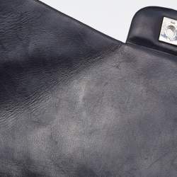 Pre Owned Chanel Black Quilted Leather Maxi Classic Double Flap Bag