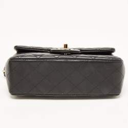 Chanel Black Quilted Leather New Mini Classic Flap Bag