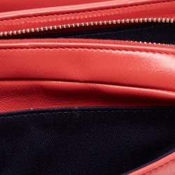 Pre Owned Chanel Pink Coral Quilted Leather Express Zip Around Flap Bag