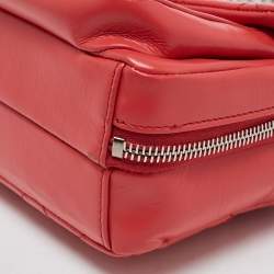 Pre Owned Chanel Pink Coral Quilted Leather Express Zip Around Flap Bag
