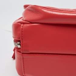 Pre Owned Chanel Pink Coral Quilted Leather Express Zip Around Flap Bag