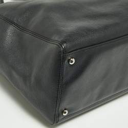 Pre Owned Chanel Black Leather Cerf Shopper Tote