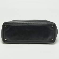 Pre Owned Chanel Black Leather Cerf Shopper Tote