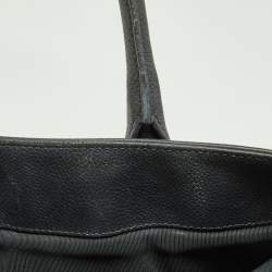 Pre Owned Chanel Black Leather Cerf Shopper Tote