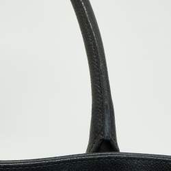 Pre Owned Chanel Black Leather Cerf Shopper Tote