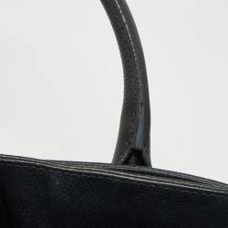 Pre Owned Chanel Black Leather Cerf Shopper Tote