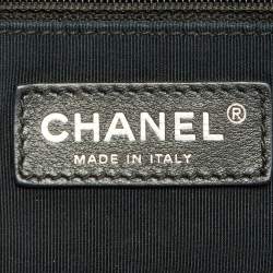Pre Owned Chanel Black Leather Cerf Shopper Tote