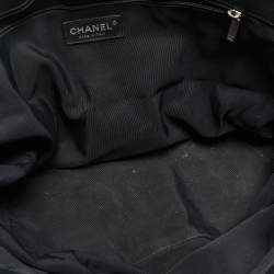 Pre Owned Chanel Black Leather Cerf Shopper Tote