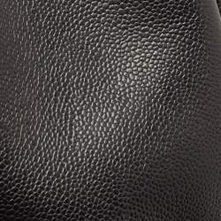Pre Owned Chanel Black Quilted Caviar Leather GST Shopper Tote