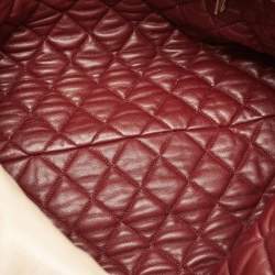 Pre Owned Chanel Pale Gold Leather Coco Cocoon Tote
