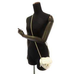 مملوكة مسبقًا Chanel White Leather Mini CC In Love Heart Chain Shoulder Bag