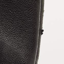 Pre Owned Chanel Black Quilted Lambskin Leather Maxi Classic Double Flap Bag