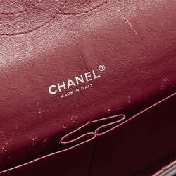 Pre Owned Chanel Black Quilted Lambskin Leather Maxi Classic Double Flap Bag