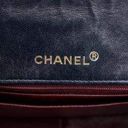 Pre Owned Chanel Black Classic Lambskin Single Flap