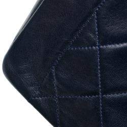 Pre Owned Chanel Black Classic Lambskin Single Flap
