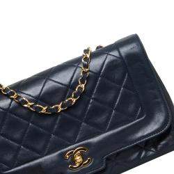 Pre Owned Chanel Black Classic Lambskin Single Flap
